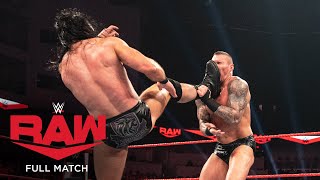 FULL MATCH  Randy Orton vs Drew McIntyre Raw Jan 20 2020 [upl. by Anuayek]