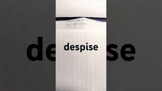 英検準一級英単語 うた単 despise [upl. by Aved]