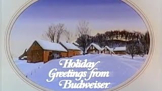 BUDWEISER  1987 Christmas Commercial [upl. by Ettenot]