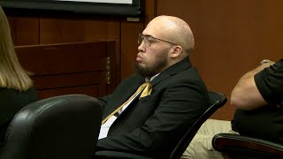 Accused triple murderer Brice Rhodes is wearing a stun cuff during his trial Heres why and how [upl. by Shishko]