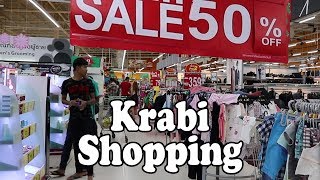 Krabi Shopping Ao Nang amp Krabi Shopping Centres Markets amp Shopping Malls Krabi Thailand [upl. by Helsie]