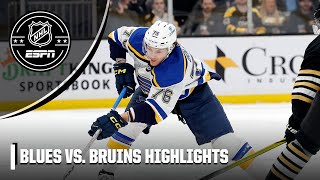 DOMINATION 😤 St Louis Blues vs Boston Bruins  Full Game Highlights  NHL on ESPN [upl. by Anetsirk547]