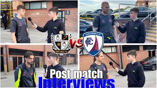 port vale vs chesterfield post match interviews [upl. by Holms]