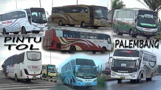 BUSBUS PEMAIN LINTAS TIMUR SUMATERA SIMPANG TOL PALEMBANG [upl. by Adiehsar]