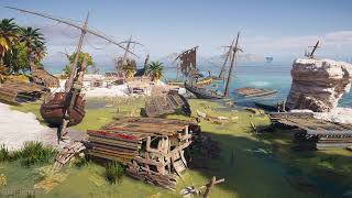 5 Hour  Assassin’s Creed Odyssey  Swampy Shipwrecks Ambience [upl. by Armillia]