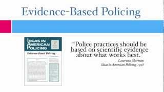 Module 1 EvidenceBased Policing  DEFINITIONS [upl. by Bremser]