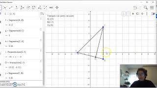 Altezze e ortocentro di un triangolo nel piano cartesiano [upl. by Hcirdla940]