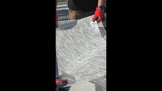 Torch down Felt BUR Roof Waterproofing Demo shorts [upl. by Ynaffat]