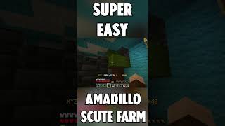 SUPER EASY armadillo scute farm minecraft armadillo scutes minecraftshorts shorts gaming [upl. by Kcirdez]