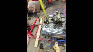 sbc 350 start up camarogang automobile mechanic [upl. by Adikam]