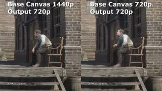 OBS Base Canvas amp Output Scaled Resolution Comparison 1440p amp 720p [upl. by Nirrac]