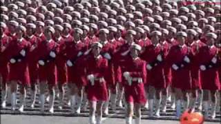 Military Parade Soldier Formations  National Day 2009 in Beijing [upl. by Garling373]