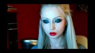 Valeria Lukyanova Amatue MakeUp  gothic [upl. by Meehaf]