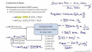 Percent Excess Air Combustion [upl. by Noraa891]