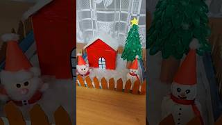 Christmas house model merrychristmas happynewyear santaclaus youtubeshorts [upl. by Ahsenauq]