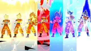 Goku All Transformations  Dragon Ball Sparking Zero [upl. by Nozicka]