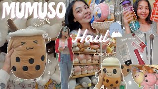 MUMUSO HAUL🧸𐙚˙⋆˚🐰ᡣ𐭩plushiesbeauty productssippers from mumuso aesthetic Unboxing [upl. by Kenzi]