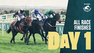 All Race Finishes from Day 1 of the Randox Grand National Festival at Aintree Racecourse [upl. by Negyam796]