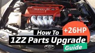 4ZZ to 1ZZ Parts Upgrade Detailed How To Guide Throttle Body Injectors Intake Manifold [upl. by Nylaj109]