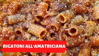 PASTA ALLAMATRICIANA ORIGINALE Ricetta storica romana [upl. by Myca]