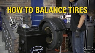 How To Balance Tires  Eastwood Electronic Wheel amp Tire Balancer Machine  Eastwood [upl. by Nimaj]