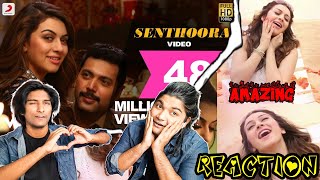 Senthoora Video Song Reaction  Bogan  Jayam Ravi Hansika  Imman  Kupaa Reaction 20 [upl. by Hulen429]