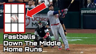 MLB  Home Runs On Fastballs RIght Down The Middle [upl. by Adnolaj]