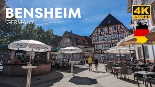 Bensheim Germany A walking tour in 2023 I 4K HDR [upl. by Magulac]