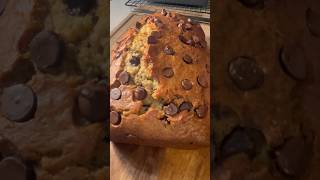 Chocolate Chip Banana Bread shorts food love bakingwithkids littlehelper [upl. by Esdras]