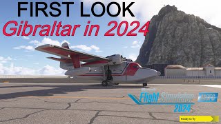 FIRST LOOK Microsoft Flight Simulator 2024 at Gibraltar in the Albatross [upl. by Hawk139]