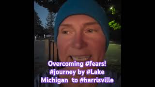 Overcoming fears journey by Lake Michigan to harrisville [upl. by Smailliw816]