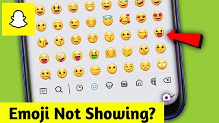 Fix Snapchat Emojis Not Showing amp Missing Problem Solved [upl. by Ylime]