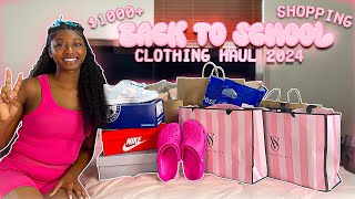 BACK TO SCHOOL CLOTHING HAUL 2024  1000 BACK TO SCHOOL CLOTHING HAUL [upl. by Ainahpets960]