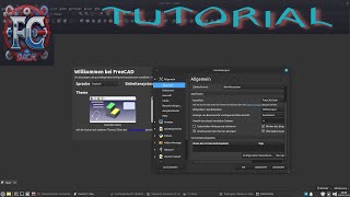 FreeCAD 10 Einstellung Dark Mode und Systemeinstellungen [upl. by Lindsay]