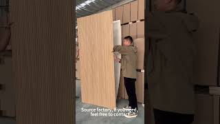 super flexible fluted wall panel craftsmanship wood interirordecor [upl. by Nemajneb691]