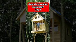 Gaat de boomhut instorten 😅👷‍♂️ 12 [upl. by Ttergram]