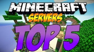 Top 5 Minecraft Servers  OF ALL TIME [upl. by Holofernes]