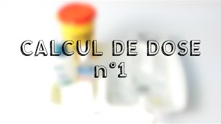 Calcul de dose n°1  la préparation de perfusion [upl. by Vtarj835]