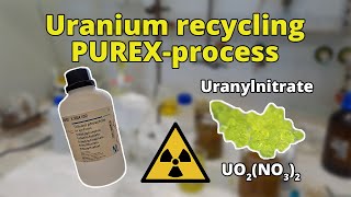 The PUREX process on a lab scale  nuclear chemistry [upl. by Nilyak843]