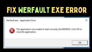 How to Fix Werfaultexe Error on Windows 1110 [upl. by Tal848]