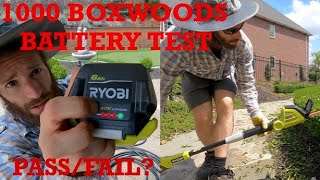 Ryobi 40v Battery Test  Hedge Trimmer Commercial Review [upl. by Gratt457]