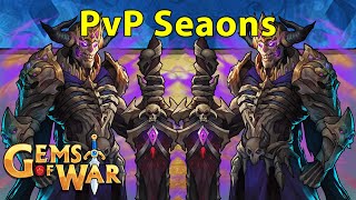 Gems of War New 80 PvP Seasons Explained and Immortal Ossifer Teams [upl. by Hairym]