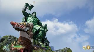 God of War Destroy Thor Statue [upl. by Aydan]