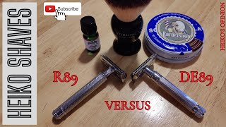 Comparison MÜHLE R89 vs Edwin Jagger DE89 [upl. by Amandie]