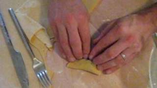 How To Make Ravioli Pansotti Pasta Shapes [upl. by Dnar]