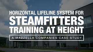 Using a Horizontal Lifeline System for Workers Training at Height [upl. by Audri709]