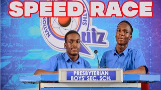 PRESEC LEGON LEAD SPEED RACE TO WIN THE GREATER ACCRA REGIONAL CHAMPIONSHIP OF NSMQ 2023 [upl. by Marigolda]