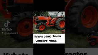 Kubota L4400 Tractor Operators Manual [upl. by Dunlavy]