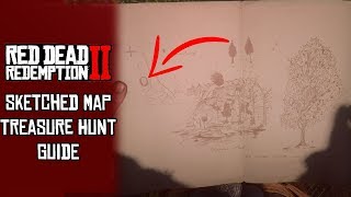 Sketched Map Treasure Hunt Guide  Red Dead Redemption 2 [upl. by Bambi]