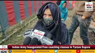 Indian Army Inaugurated Free coaching classes in Tarzoo Sopore [upl. by Aserehc]